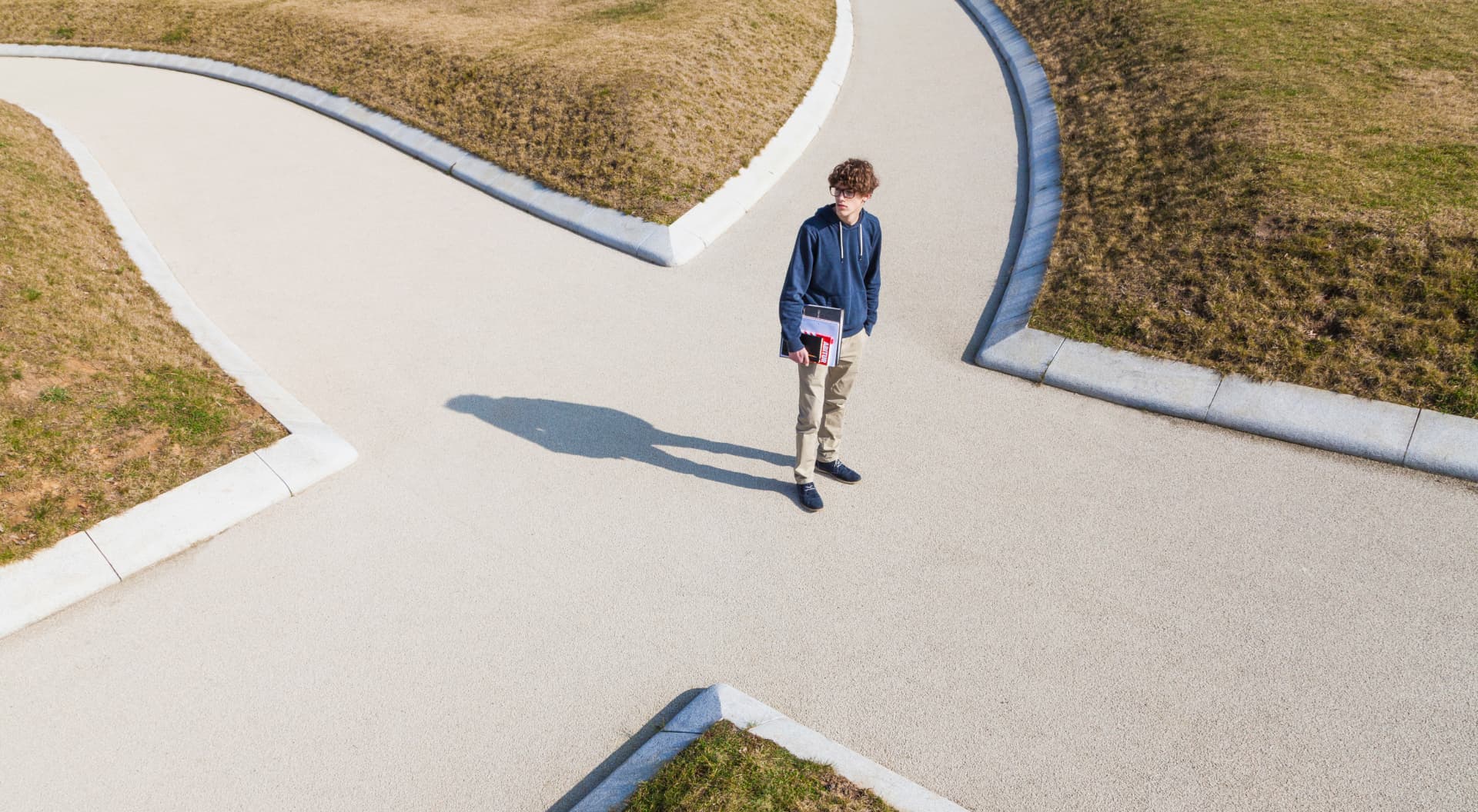 Graphic - Someone choosing a path