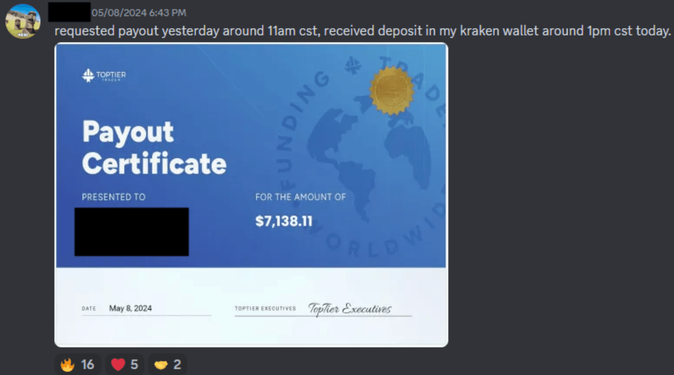 Payout