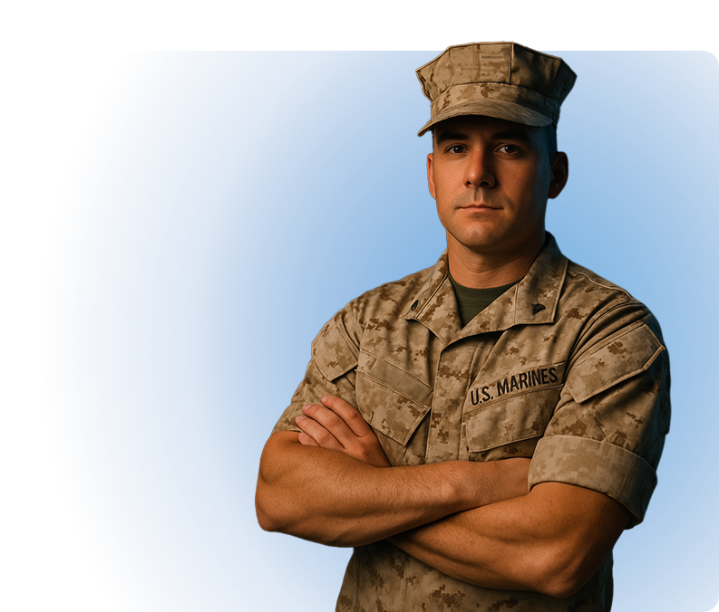 US Marine in uniform